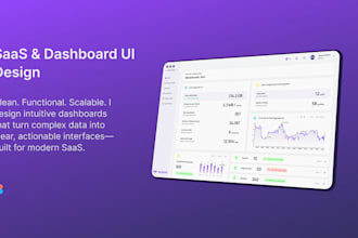 design a high quality saas dashboard UI UX in figma
