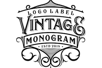 design a modern and vintage logo