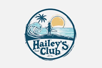 design unique surf club logo