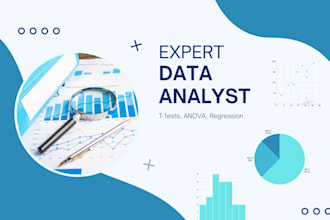 do spss analysis, t test, anova, regression, and parametric tests