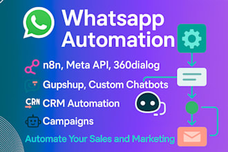 whatsapp flow 360dialogue whatsapp automation n8n zapier meta gupshub