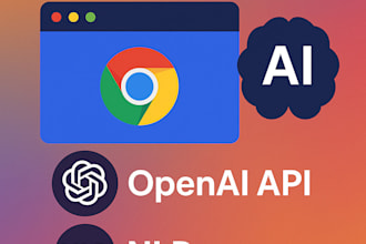 build ai chrome extension with openai api, nlp, content script,js, web scraping