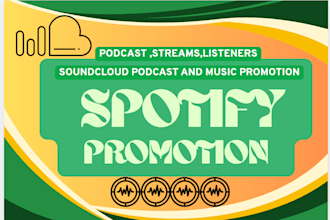 bring 5m real streamers do spotify podcast promotion, soundcloud apple promotion
