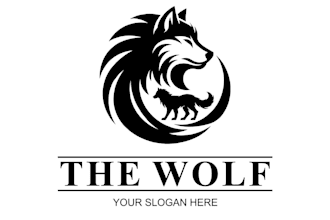 design high quality wolf logo