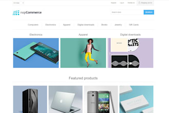 create an ecommerce website using nopcommerce technology
