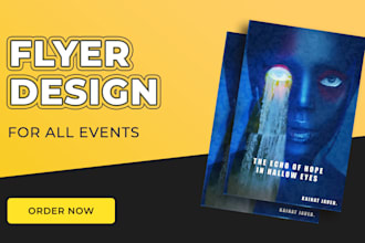 do custom flyer design for event promotion and real estate