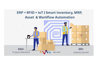 integrate rfid, barcode, qr, and iot hardware with digital and erp systems