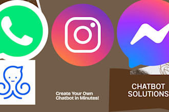create a manychat chatbot for fb, instagram, or whatsapp
