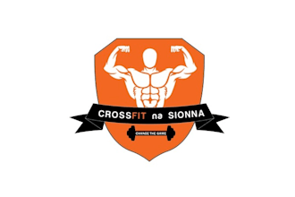 design powerful gym fitness crossfit logo