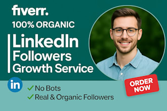 manage organic linkedin marketing, grow real followers and expand connections