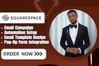 setup squarespace email campaign, automation, integrate mailchimp klaviyo pop up