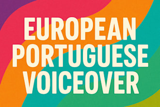 record clear, natural, european portuguese audio for your project