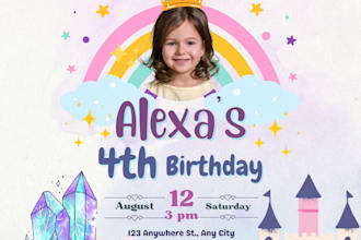 design invitation post for any event, birthday invitation, baby shower