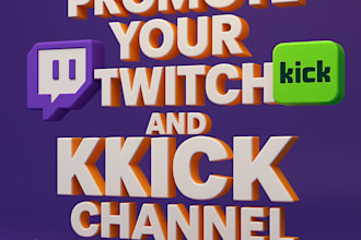 promote your twitch and kick channel to real gaming audiences
