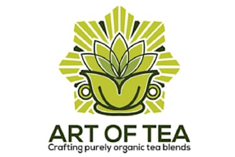 design attract consulting artful logo for art of tea