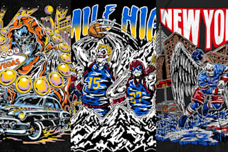 draw warren lotas tshirt design bootleg horror art skeleton skull vintage nba