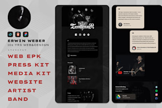 create a web epk press media kit for your band or artist