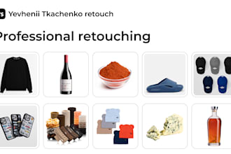 do high quality retouching for product images