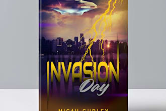 make professional sci fi, fantasy book cover, book cover or ebook cover design