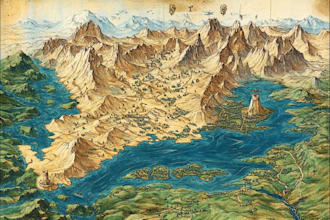 draw custom fantasy map for you