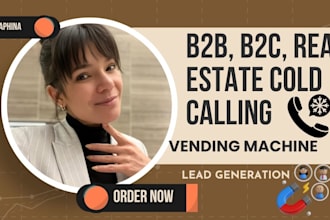 cold calling vending machine for placement, generate leads appointment settings