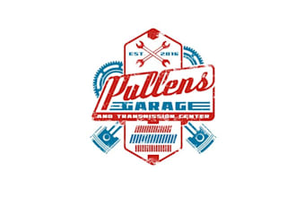 design super automotive garage brand logo