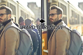 remove or add people or object from photo, photoshop edit