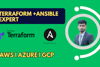 automate AWS, azure, gcp deployments with terraform, ansible