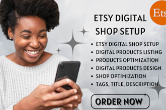setup etsy digital product store, etsy digital listing, etsy digital planner seo