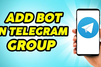 create telegram group bot and setup a professional bot for your group