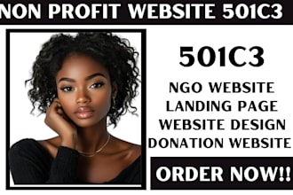 nonprofit, charity, ngo, 501c3, donation, non profit website on wordpress