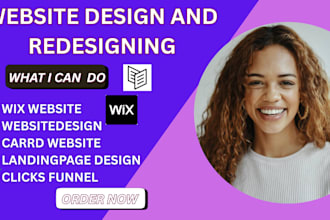 do carrd wix website design landing page sales funnel  online store redesign