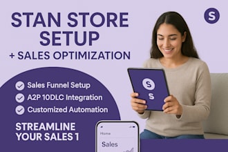 do stan store setup, sales optimization