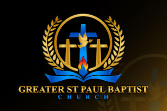 do modern church business ministry or religious logo design with source file