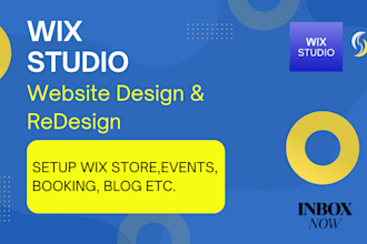 build wix website, design wix or redesign wix dynamic website