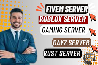 do fivem server, rust server, roblox server, dayz server, game server promotion