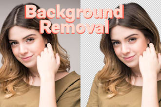 remove the photo background in white or transparent