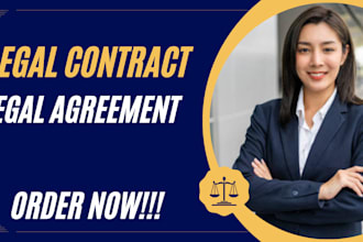 be your legal research, legal writing, legal contract legal agreement for you