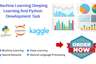 do machine learning , deep learning  and python development