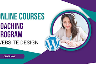 do online course, coaching program website course creation course website