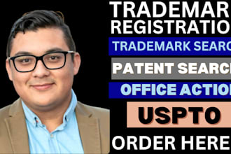 conduct deep trademark and patent search, tm and patent filing for US and non US
