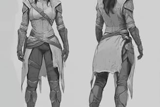 draw your dnd or fantasy character art