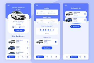 develop car rental app, limousine app, chauffeur app, car rental website