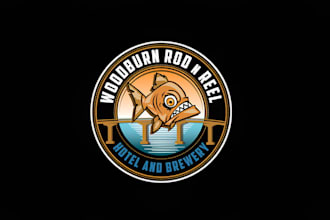 do modern travel agency hotel resort beach adventure tourism vacation logo