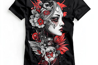 design a crazy vintage style bootleg rap tee for you