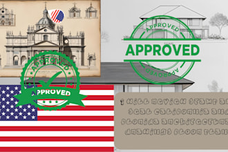 review stamp and seal california and florida architectural drawings floor plans