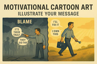 meaningful cartoon art for social media