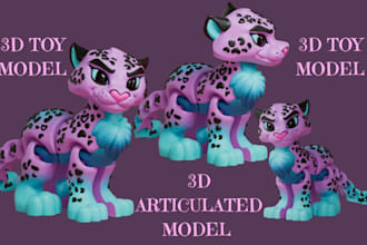 design 3d articulated models 3d flexi models 3d toys bjd models for 3d printing