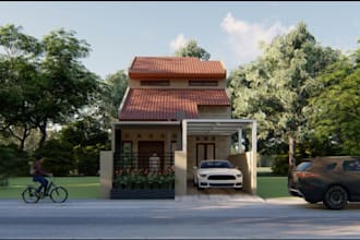 enscape renders for residential exteriors,tree,foyer,patio,park,landscape design