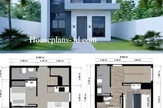 design architecture or structure 2d floor plan, cuts, facades, isometries